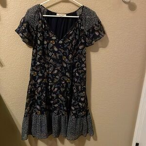 Navy babydoll dress size L